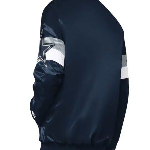 Dallas Cowboys Triple Option Full-Snap Varsity Satin Jacket