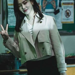 Han Ji-Eun Study Group Beige Cropped Jacket