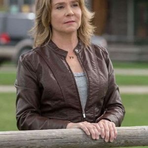 Heartland Michelle Morgan Brown Leather Jacket