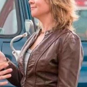 Heartland Michelle Morgan Brown Leather Jacket