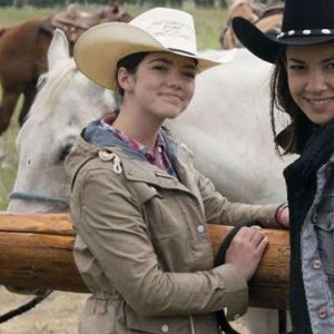 Heartland S10 Alisha Newton Beige Hooded Jacket