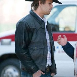 Heartland S10 Caleb Odell Grey and Black Bomber Jacket
