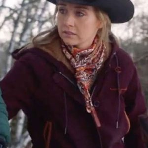Amy Fleming Heartland S16 Maroon Jacket