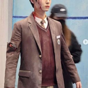 Hwang Min-hyun Study Group S01 Brown Blazer