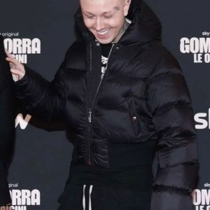 Lazza Gomorra Le Origini Photocall Puffer Hooded Jacket