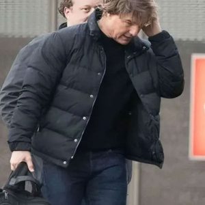 Mission Impossible 8 Tom Cruise Black Puffer Jacket