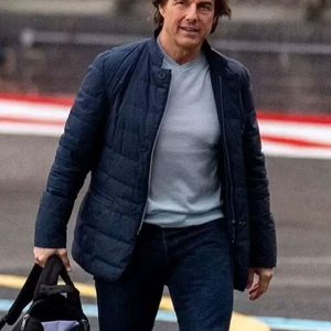 Mission Impossible The Final Reckoning Tom Cruise Blue Jacket