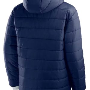 Navy Blue Dallas Cowboys Puffer Hooded Jacket