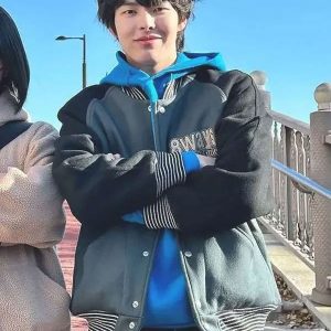 Park Yoon-ho Study Group Varsity Bomber Jacket