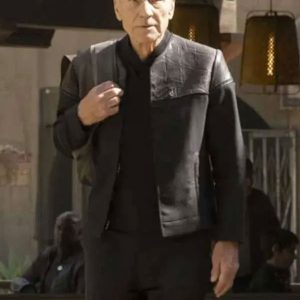 Patrick Stewart TV Series Star Trek Picard Jean-Luc Picard Black Jacket
