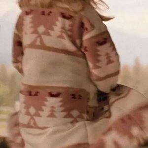 Beth Dutton Pink Wool Coat