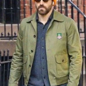 Ryan Reynolds Army Green Cotton Jacket