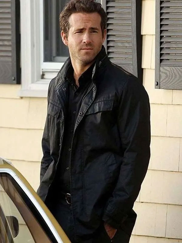 Ryan Reynolds R.I.P.D. Black Leather Jacket