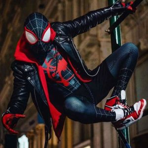 Spider‑Man Miles Morales Biker Jacket