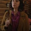 Samantha Louise Fleming Heartland S17 Biker Brown Suede Jacket