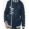 Shock Wave Dallas Cowboys Satin Bomber Jacket
