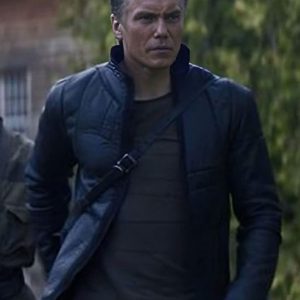 Star Trek Discovery Captain Christopher Pike Black Leather Jacket