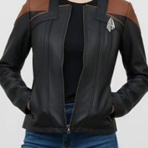 Star Trek Picard S03 Raffi Musiker Uniform Leather Jacket