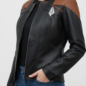Star Trek Picard S03 Raffi Musiker Uniform Leather Jacket