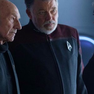 Star Trek Picard S03 Will Riker Black and Maroon Jacket