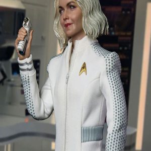 Star Trek Strange New Worlds Christine Chapel White Leather Jacket