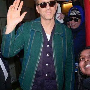 Ryan Reynolds Street Style 2025 Green Jacket