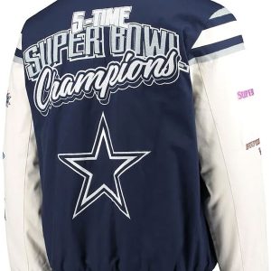 Super Bowl 5x Champions Dallas Cowboys Varsity Jacket