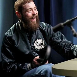 Super Bowl LVIII Post Malone Vintage Cowboys Satin Bomber Jacket