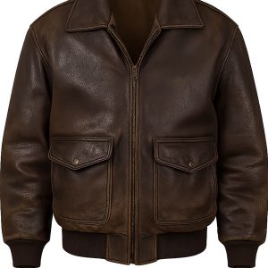 TV Series Heartland 2025 Kerry James Brown Leather Jacket