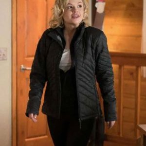 TV Series Heartland Jessica Amlee Black Quilted Jacket