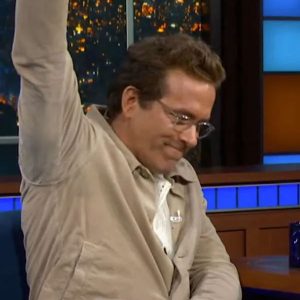 The Late Show with Stephen Colbert Ryan Reynolds Beige CorduroryJacket