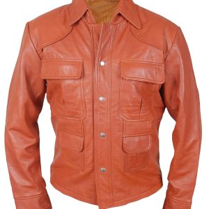 Tom Cruise American Made Brown Leather Jacket