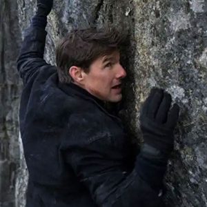 Tom Cruise Mission Impossible Fall Out Black Suede Leather Jacket