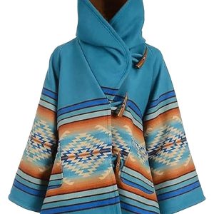Western Style Beth Dutton Blue Poncho