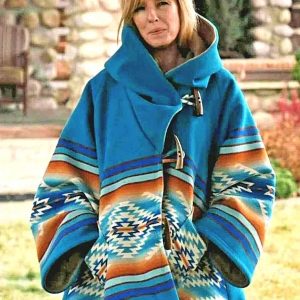 Beth Dutton Blue Poncho