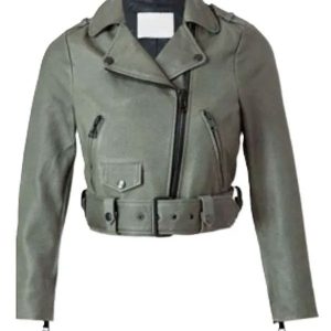 Katie Fleming Morris Green Leather Jacket