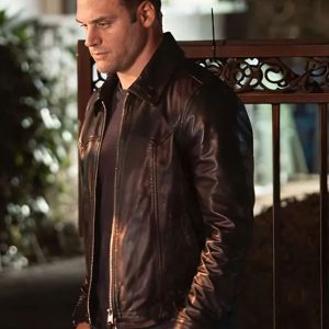 9-1-1 S09 Eddie Diaz Black Leather Jacket