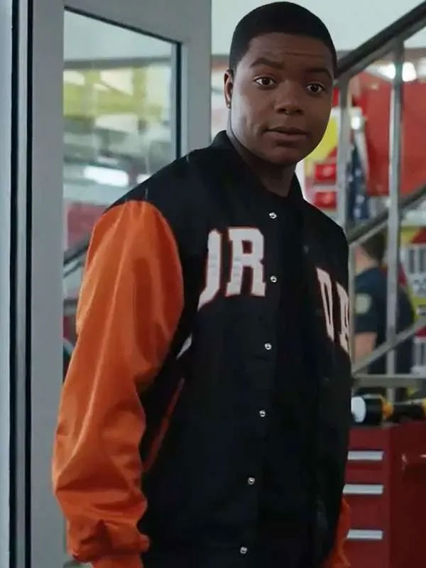 9-1-1 S09 Elijah M. Cooper Varsity Bomber Jacket