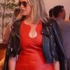 Amanda Frances RHOBH Black Leather Jacket