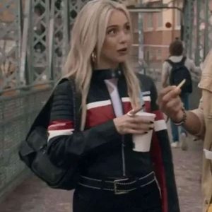 Ana Mena Idolos 2026 Black Biker Leather Jacket