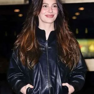 NYC 2026 Camila Morrone Leather Jacket