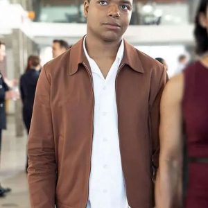 Elijah M. Cooper 9-1-1 S09 Brown Cotton Jacket