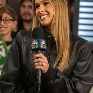 Emma Pritchard Black Leather Jacket