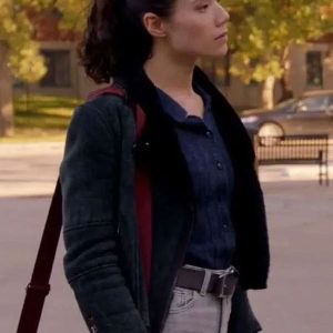 Hanako Greensmith Chicago Fire S14 Suede Leather Jacket