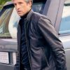 Peter Gadiot Memory of a Killer Black Leather Jacket