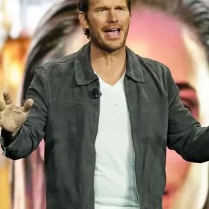 Mercy 2026 Chris Pratt Suede Leather Jacket