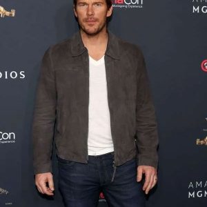 Mercy 2026 Chris Pratt Grey Suede Jacket