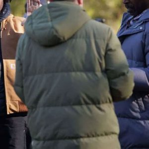 Michael Mosley Signing Tony Raymond Green Puffer Coat