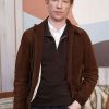 Domhnall Gleeson The Incomer Brown Suede Leather Jacket