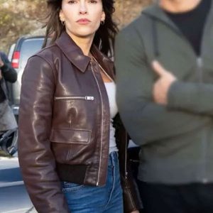 Tracker S03 Sofia Pernas Brown Leather Jacket